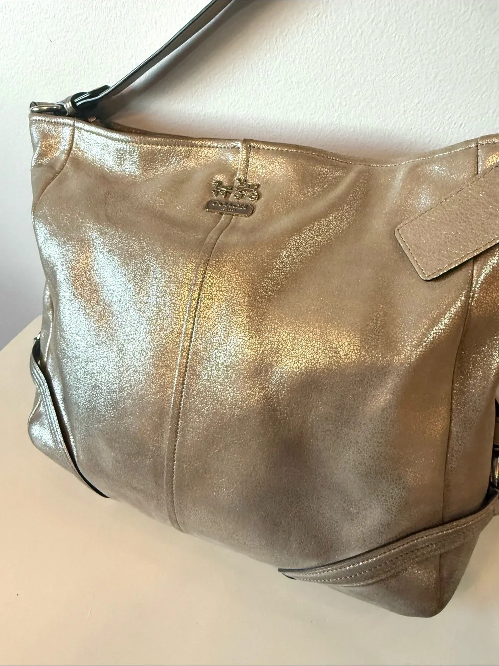Coach Chelsea Metallic Leather Katarina Bag #19397